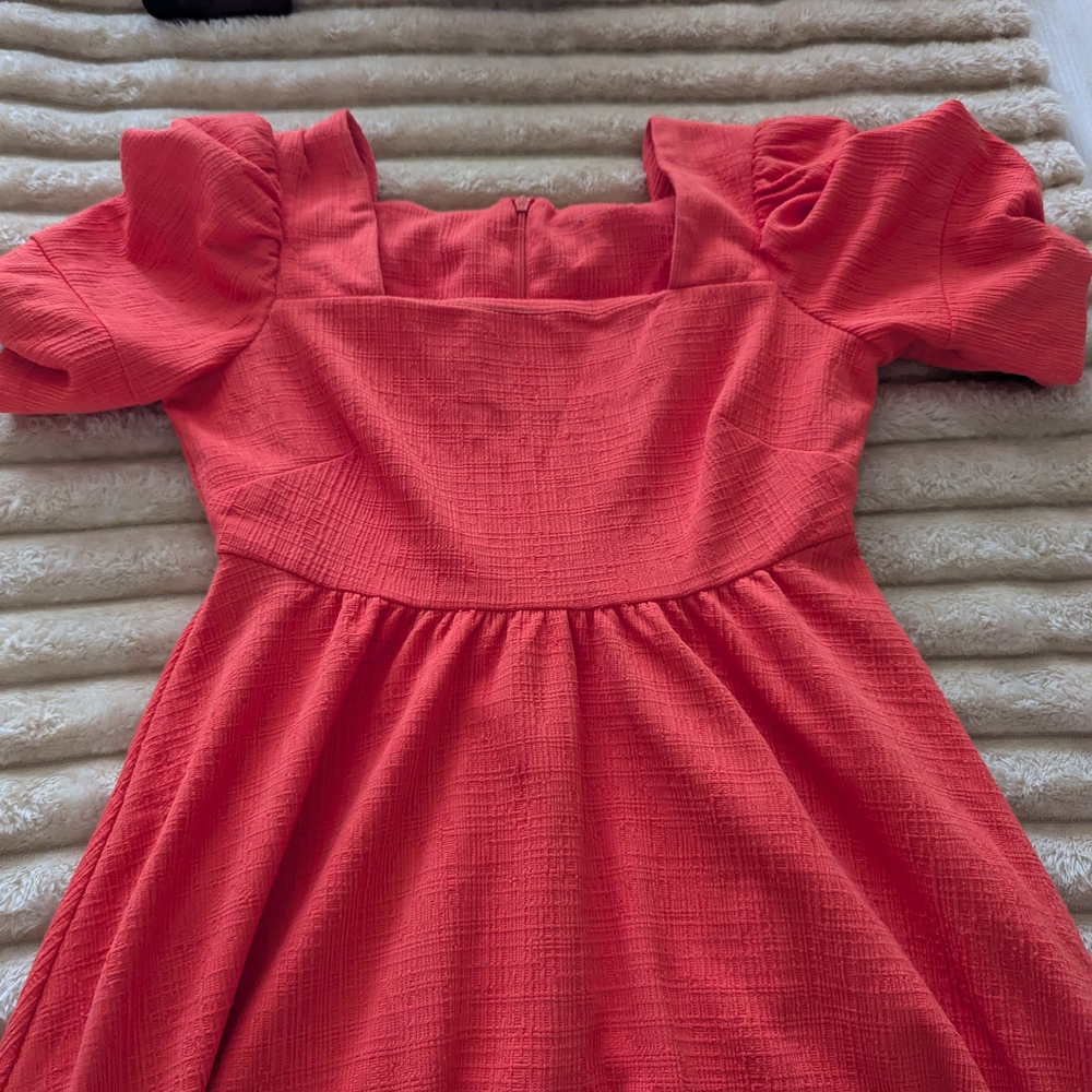 Charming Coral Kids Dress